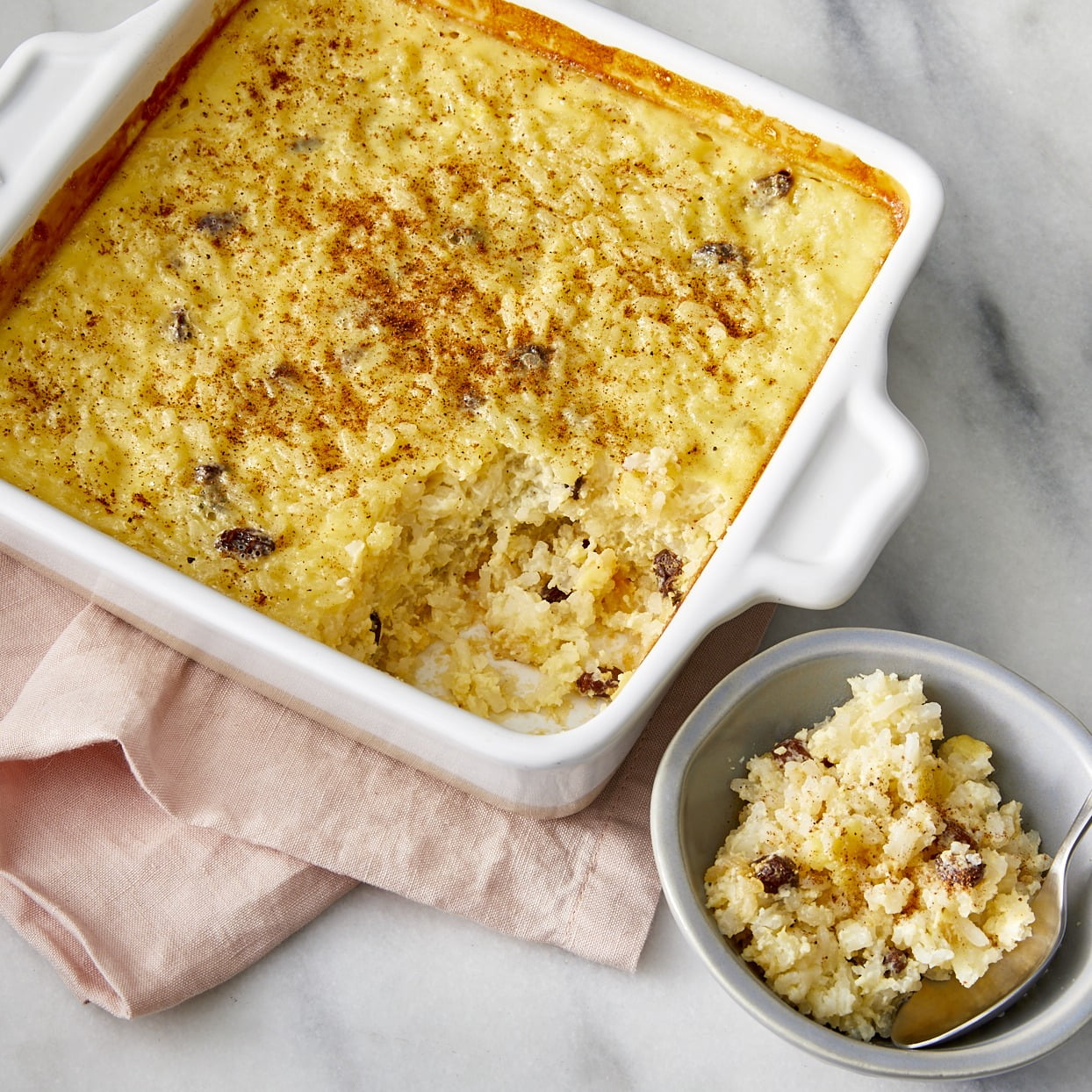 BAKED RICE PUDDING BORN 3 EGGS